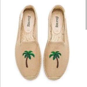 Sólidos Espadrille Slippers with Palm Trees